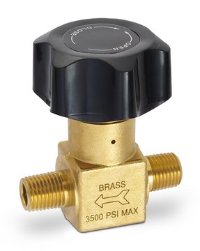 Valve High Pressure, brass diaphragm, 1/4 in. NPT straight path, external