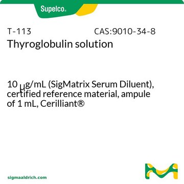 Thyroglobulin solution 10&#160;&#956;g/mL (SigMatrix Serum Diluent), certified reference material, ampule of 1&#160;mL, Cerilliant&#174;