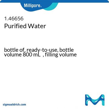 Purified Water bottle of, ready-to-use, bottle volume 800&#160;mL , filling volume