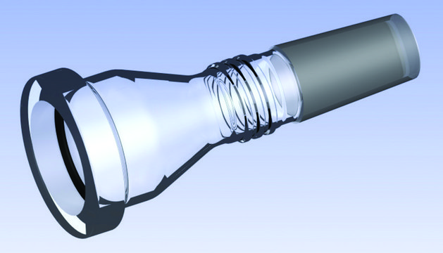 Ace receiving flask adapter joint: ST/NS 24/40, fits Büchi&#174; models R-114/R-144