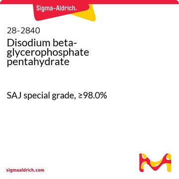 Disodium beta-glycerophosphate pentahydrate SAJ special grade, &#8805;98.0%