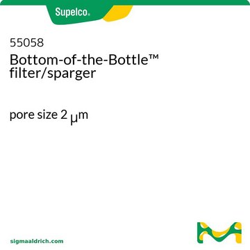 Bottom-of-the-Bottle&#8482; filter/sparger pore size 2&#160;&#956;m