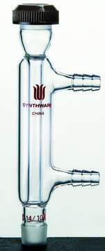 Synthware&#8482; jacketed reflux condenser joint: ST/NS 14/10, jacket L 80&#160;mm