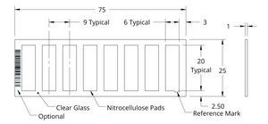 Grace Bio-Labs ONCYTE&#174; SuperNOVA&#8482; nitrocellulose film slides 8-20 mm x 6 mm NC pads per slide, plain glass