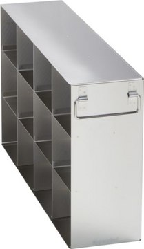 Eppendorf&#174; Upright Freezer Rack Holds 12 x boxes (4 in.), (4&nbsp;x&nbsp;3) configuration, stainless steel, side access