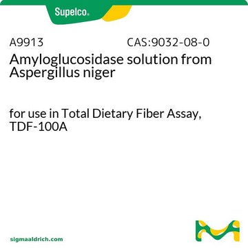 Amyloglucosidase solution from Aspergillus niger for use in Total Dietary Fiber Assay, TDF-100A