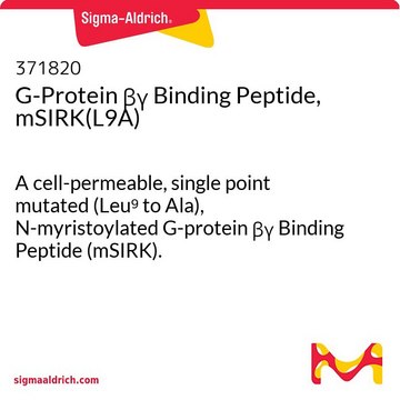 G-Protein &#946;&#947; Binding Peptide, mSIRK(L9A) A cell-permeable, single point mutated (Leu&#8313; to Ala), N-myristoylated G-protein &#946;&#947; Binding Peptide (mSIRK).