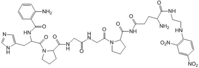 Cathepsin K Substrate II, Fluorogenic An internally quenched, highly cathepsin K-selective, fluorogenic peptide substrate that is efficiently cleaved by CatK (kcat/Km = 0.426 &#181;M&#8315;&#185; S&#8315;&#185;), but not by Cathepsins B/L/S/F/H/V.