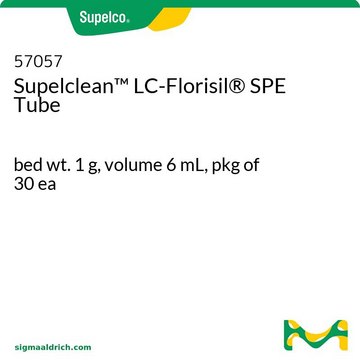 Supelclean&#8482; LC-Florisil&#174; SPE Tube bed wt. 1&#160;g, volume 6&#160;mL, pkg of 30&#160;ea