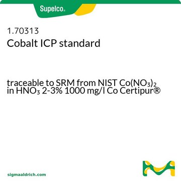 Cobalt ICP standard traceable to SRM from NIST Co(NO&#8323;)&#8322; in HNO&#8323; 2-3% 1000 mg/l Co Certipur&#174;