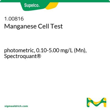 Manganese Cell Test photometric, 0.10-5.00&#160;mg/L (Mn), Spectroquant&#174;