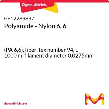 Polyamide - Nylon 6, 6 (PA 6,6), fiber, tex number 94, L 1000&#160;m, filament diameter 0.0275mm