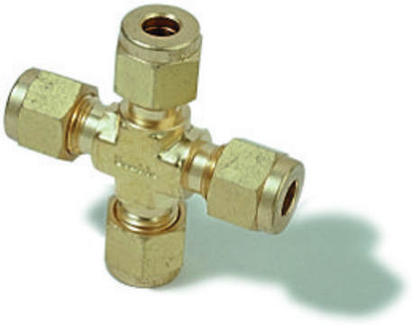 Swagelok&#174; Union Cross Swagelok&#174; 400-4, brass, 1/4 in. Swagelok