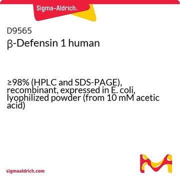 &#946;-Defensin 1 human &#8805;98% (HPLC and SDS-PAGE), recombinant, expressed in E. coli, lyophilized powder (from 10 mM acetic acid)