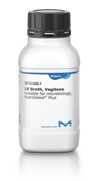 LB Broth NutriSelect&#174; Plus, from non-animal source(Vegitone), powder, pkg of 500&#160;g, non-sterile, nonselective for Escherichia coli