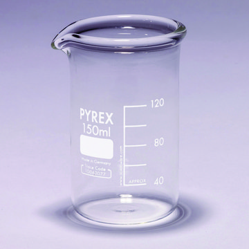 Pyrex&#174; Berzelius beakers, heavy duty, tall form, with printed trace code 600&#160;mL