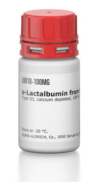 &#945;-Lactalbumin from bovine milk Type III, calcium depleted, &#8805;85% (PAGE), lyophilized powder