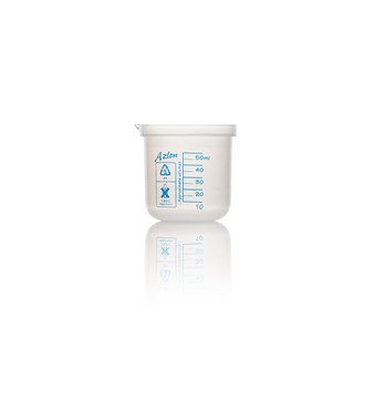 Azlon Straight-sided Beakers graduated, polypropylene, capacity 50&#160;mL