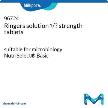 Ringers solution 1/4 strength tablets suitable for microbiology, NutriSelect&#174; Basic