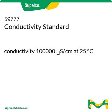 Conductivity Standard conductivity 100000&#160;&#956;S/cm at 25&#160;°C