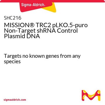 MISSION&#174; TRC2 pLKO.5-puro Non-Target shRNA Control Plasmid DNA Targets no known genes from any species