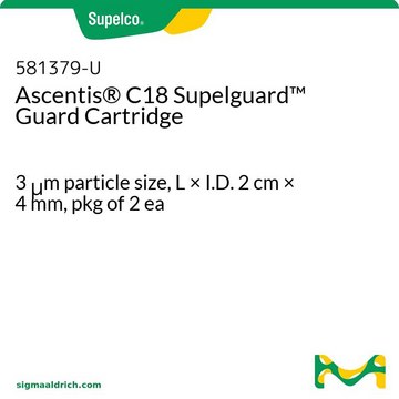 Ascentis&#174; C18 Supelguard Guard Cartridge 3&#160;&#956;m particle size, L × I.D. 2&#160;cm × 4&#160;mm, pkg of 2&#160;ea