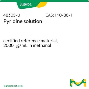 Pyridine solution certified reference material, 2000&#160;&#956;g/mL in methanol