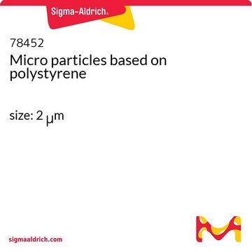 Micro particles based on polystyrene size: 2 &#956;m