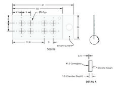 Grace Bio-Labs CultureWell&#8482; chambered coverglass wells, 8, well diam. × thickness 6&#160;mm × 1&#160;mm, well volume 15-30&#160;&#956;L