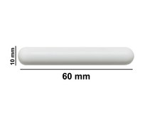 SP Bel-Art&#174; Spinbar&#174; magnetic stir bar polygon white PTFE-coated (no pivot ring), L × diam. 2.375&#160;in. (60&#160;mm) × 0.375&#160;in. (10&#160;mm)