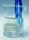 Wash-N-Dry&#8482; coverslip rack holds 10 slipcover sizes including 18, 22 and 25 mm, natural