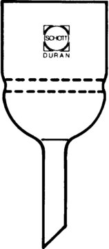 Duran&#174; sintered disc filter funnel capacity 75&#160;mL, nominal max pore size 10-16&#160;&#956;m