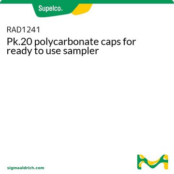 Pk.20 polycarbonate caps for ready to use sampler