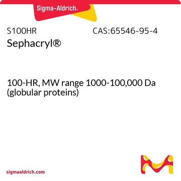 Sephacryl&#174; 100-HR, MW range 1000-100,000&#160;Da (globular proteins)