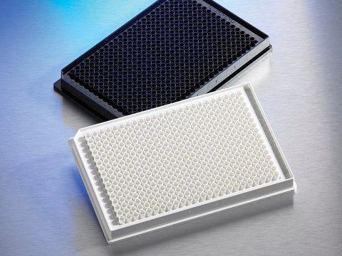 Corning&#174; 384 well microplate, low flange high binding surface, white polystyrene, flat bottom, non-sterile, lid: no, pack of 50