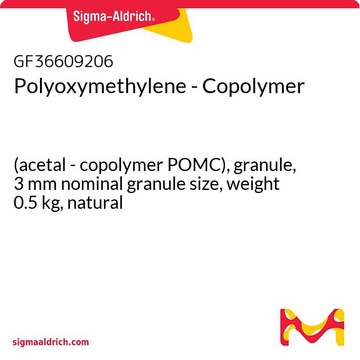 Polyoxymethylene - Copolymer (acetal - copolymer POMC), granule, 3&#160;mm nominal granule size, weight 0.5&#160;kg, natural