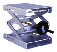 Swiss Boy lab jacks load &#8804;30 kg (middle position), platform L × W 80&#160;mm × 75&#160;mm, Model 105