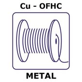 Copper - O.F.H.C. wire reel, 20m, diameter 2.5mm, hard, 99.95+%