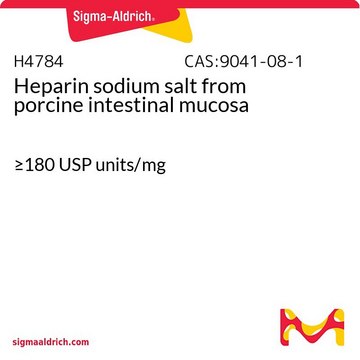 Heparin sodium salt from porcine intestinal mucosa &#8805;180&#160;USP units/mg