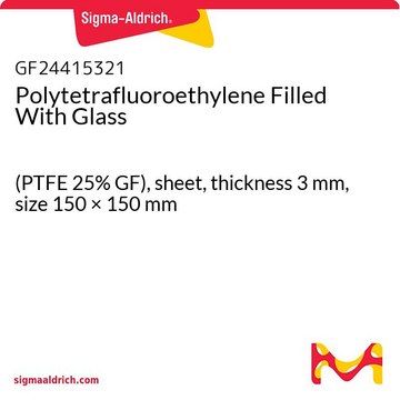 Polytetrafluoroethylene Filled With Glass (PTFE 25% GF), sheet, thickness 3&#160;mm, size 150 × 150&#160;mm