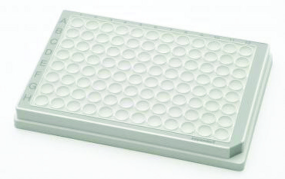 Eppendorf&#174; Microplate 96/V-PP sterile (PCR clean), V-bottom white wells, gray border, pkg of 80&#160;plates (5 bags x 16 plates)