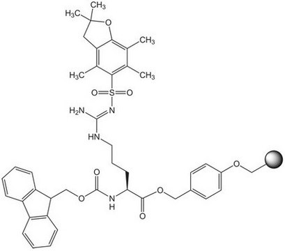 Fmoc-Arg(Pbf)-Wang resin (100-200 mesh) Novabiochem&#174;