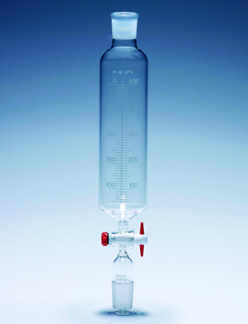 Pyrex&#174; Dropping funnel graduated, PTFE key, with cone, 500&#160;mL