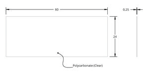 Grace Bio-Labs HybriSlip&#8482; hybridization cover L × W × thickness 24&#160;mm × 60&#160;mm × 0.25&#160;mm, pkg of 100&#160;ea
