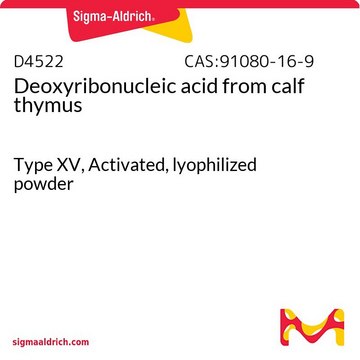 Deoxyribonucleic acid from calf thymus Type XV, Activated, lyophilized powder