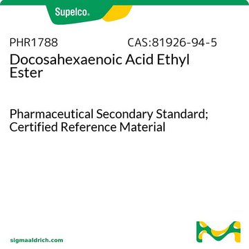 Docosahexaenoic Acid Ethyl Ester Pharmaceutical Secondary Standard; Certified Reference Material