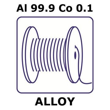 Aluminum-cobalt alloy, Al99.9Co0.1 2m wire, 0.25mm diameter, as drawn