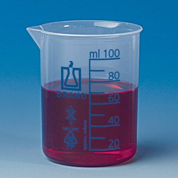 BRAND&#174; PP beaker with spout, low form volume 50&#160;mL