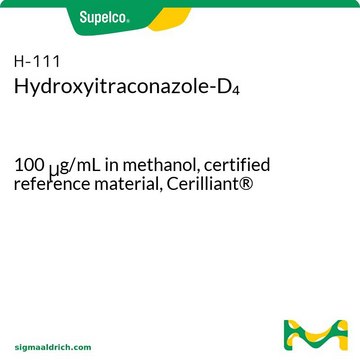 Hydroxyitraconazole-D4 100&#160;&#956;g/mL in methanol, certified reference material, Cerilliant&#174;