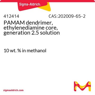 PAMAM dendrimer, ethylenediamine core, generation 2.5 solution 10&#160;wt. % in methanol